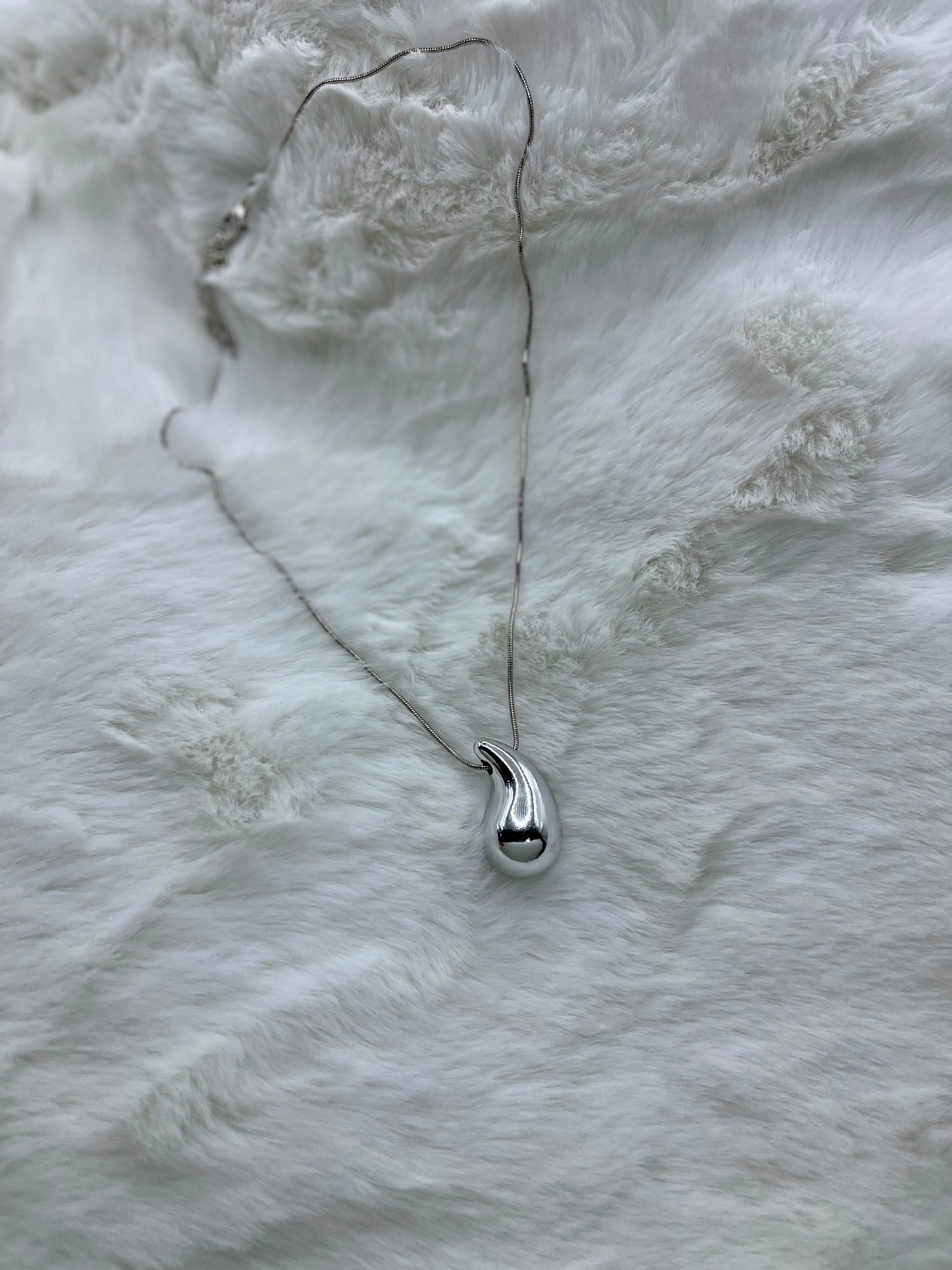 Collana goccia silver